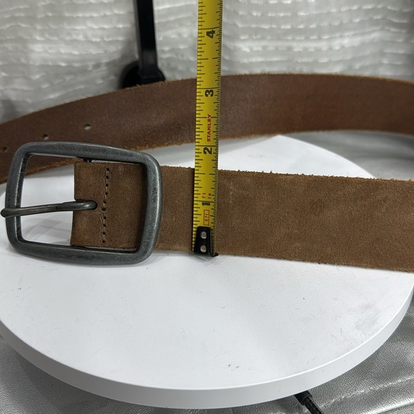 (H) Jack & Jones Men's Vintage Buffalo Leather Belt,Made in Italy, Brown,Size 85 - Picture 14 of 14